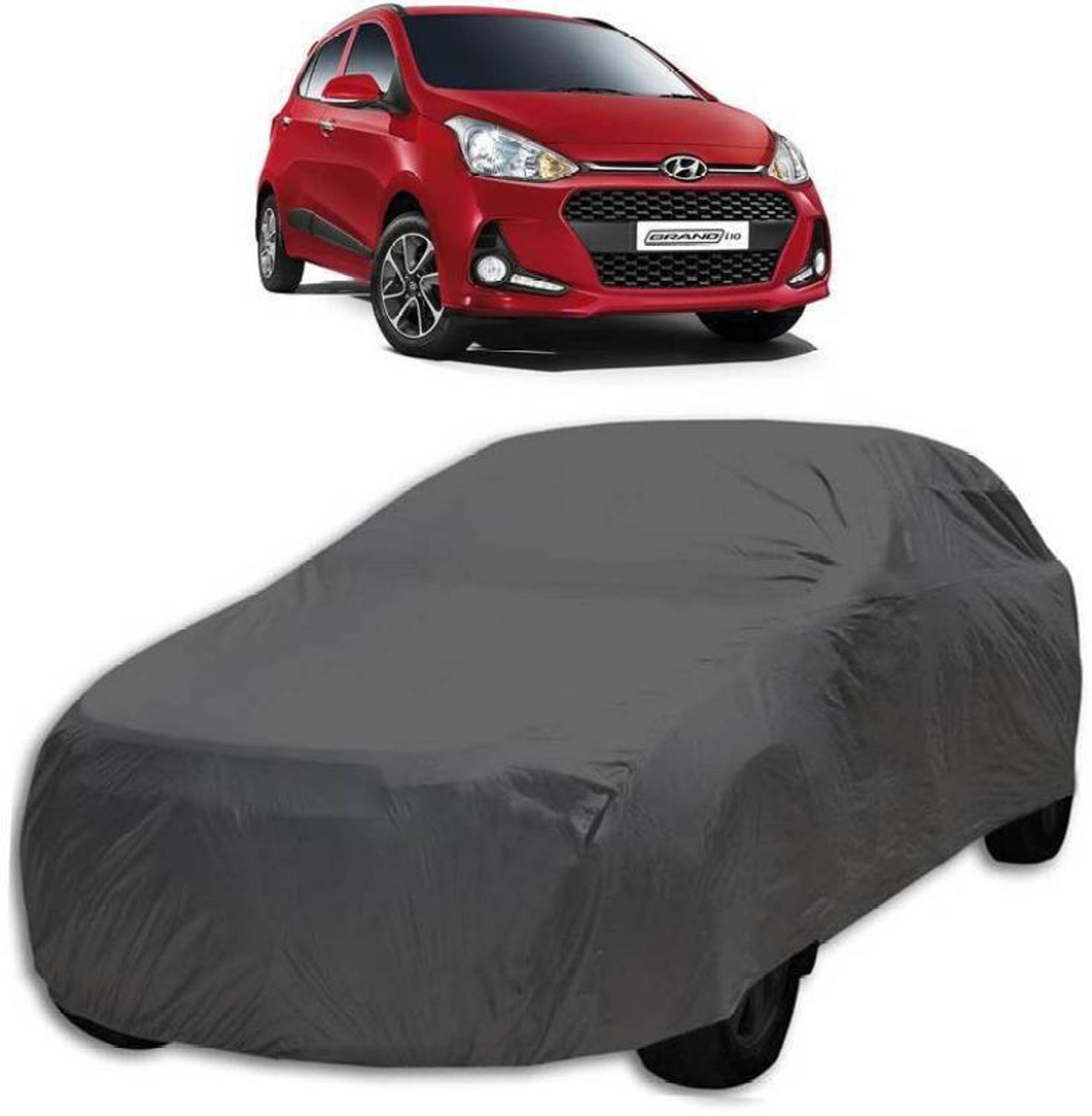 ask Car Cover For Hyundai Grand i10 (Without Mirror Pockets)