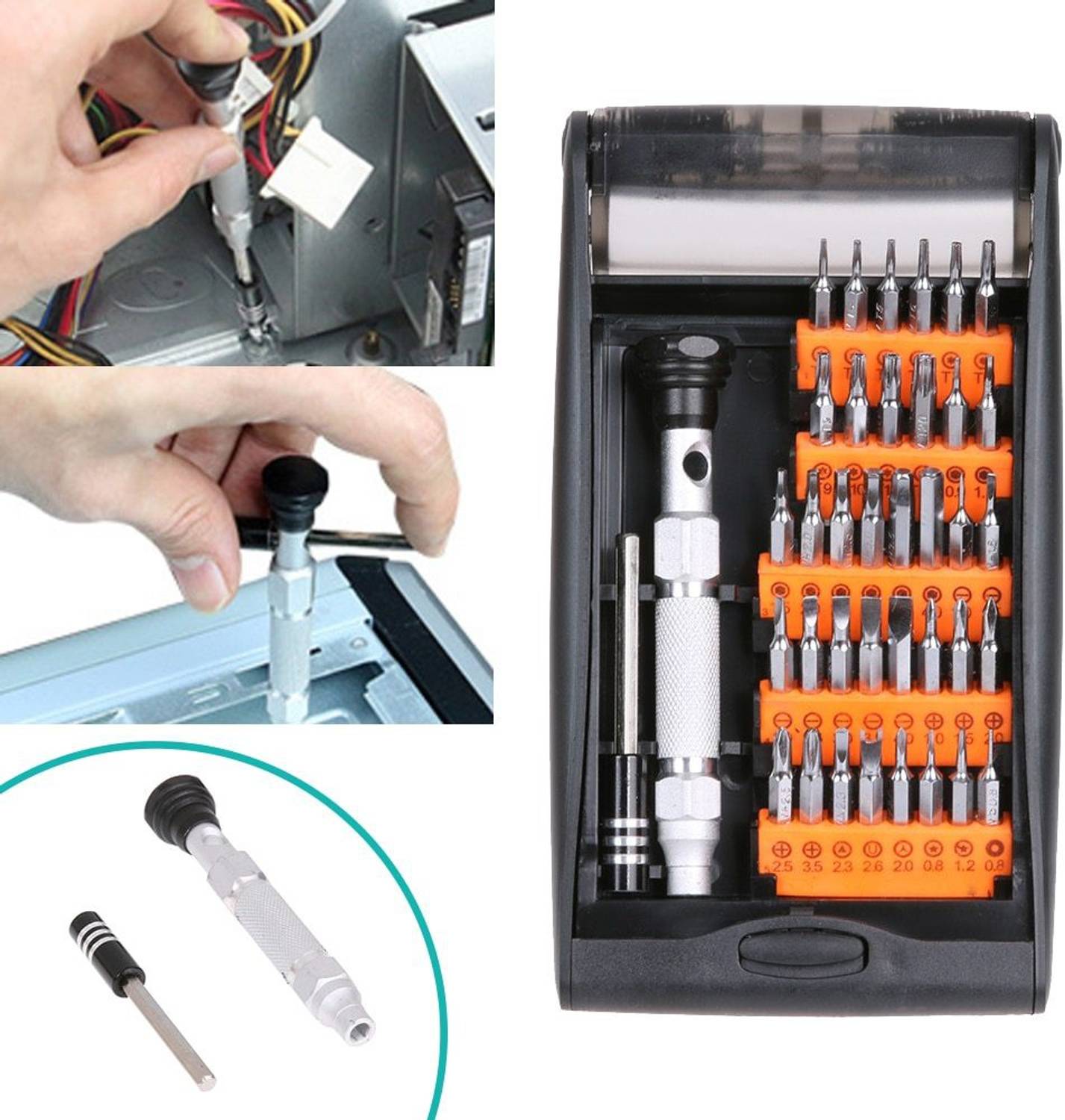 JAKEMY JM-8151 38 in 1 Aluminium Alloy Screwdriver Set Multi