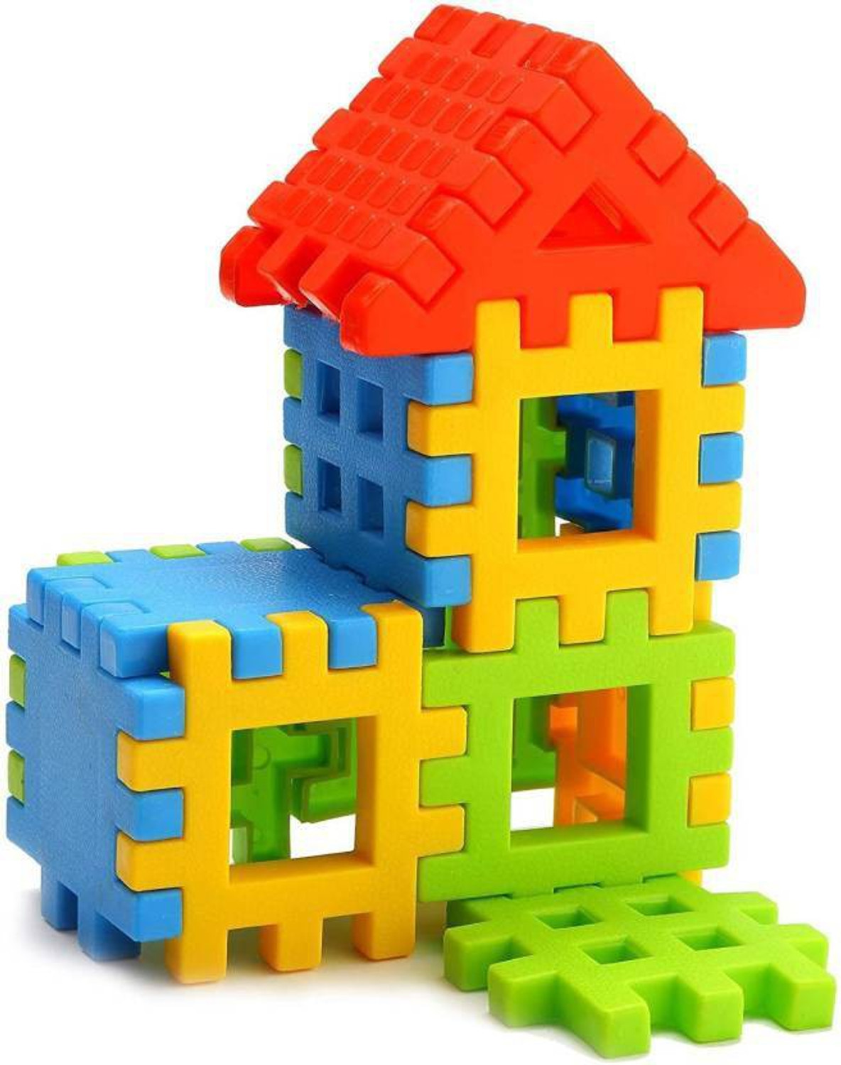 Image of Nabhya Happy Home PVC Packing Building Blocks Early Learning Educational Toy For Kids Age 2 To 5