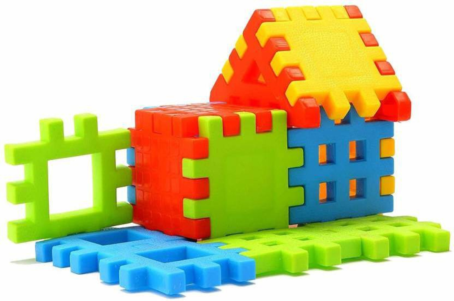 Image of Nabhya Happy Home PVC Packing Building Blocks Early Learning Educational Toy For Kids Age 2 To 5