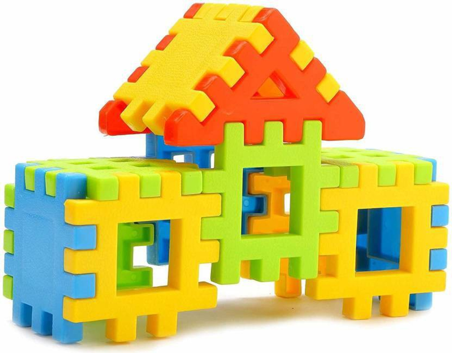 Image of Nabhya Happy Home PVC Packing Building Blocks Early Learning Educational Toy For Kids Age 2 To 5