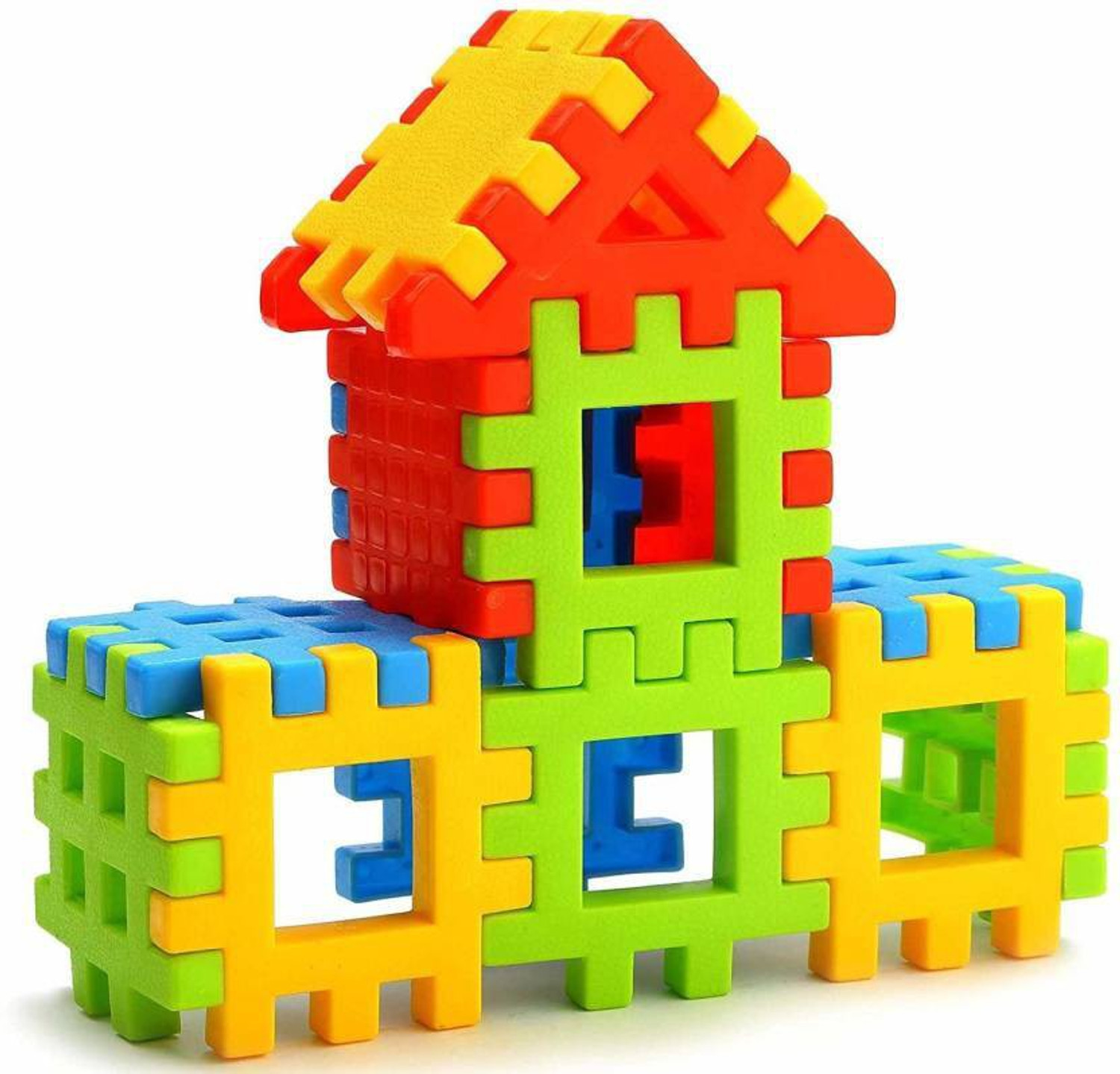 Image of Nabhya Happy Home PVC Packing Building Blocks Early Learning Educational Toy For Kids Age 2 To 5