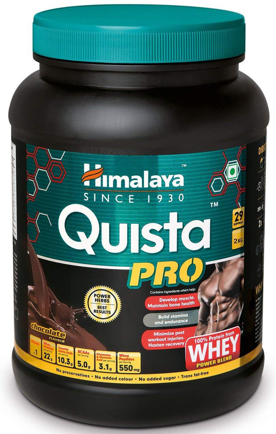 Image of HIMALAYA Quista Pro Advanced 2 Kg Whey Protein