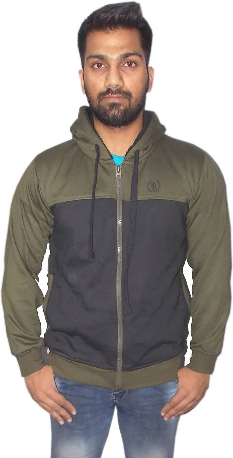 BRAVEZI Full Sleeve Color Block Men Sweatshirt