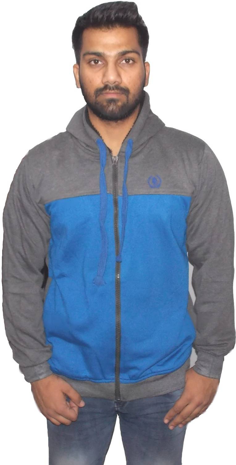 BRAVEZI Full Sleeve Color Block Men Sweatshirt