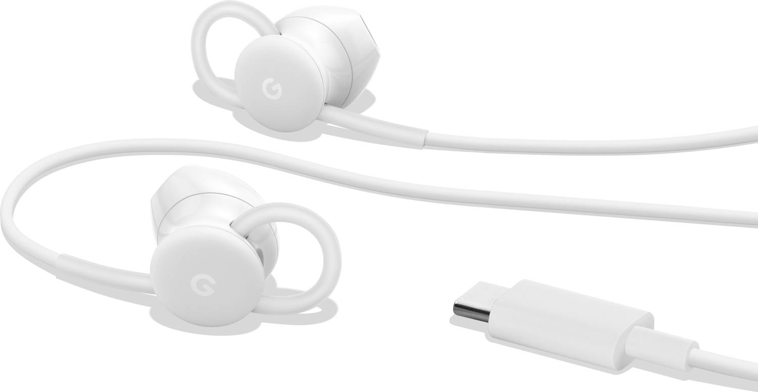 Google Pixel USB-C Earbuds Wired (White)