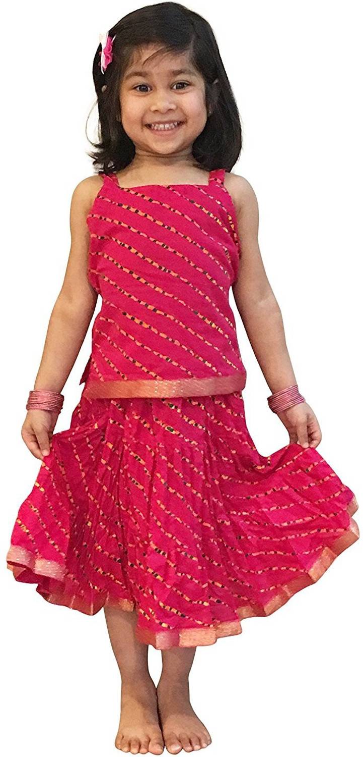 Archiecs Creation Girls Casual Top and Skirt Set