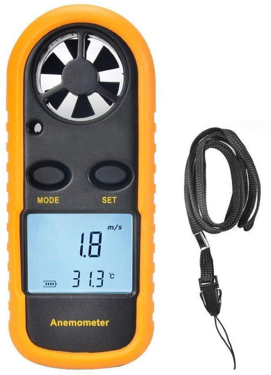 Image of SYGA Orange Anemometer Digital Anemometer