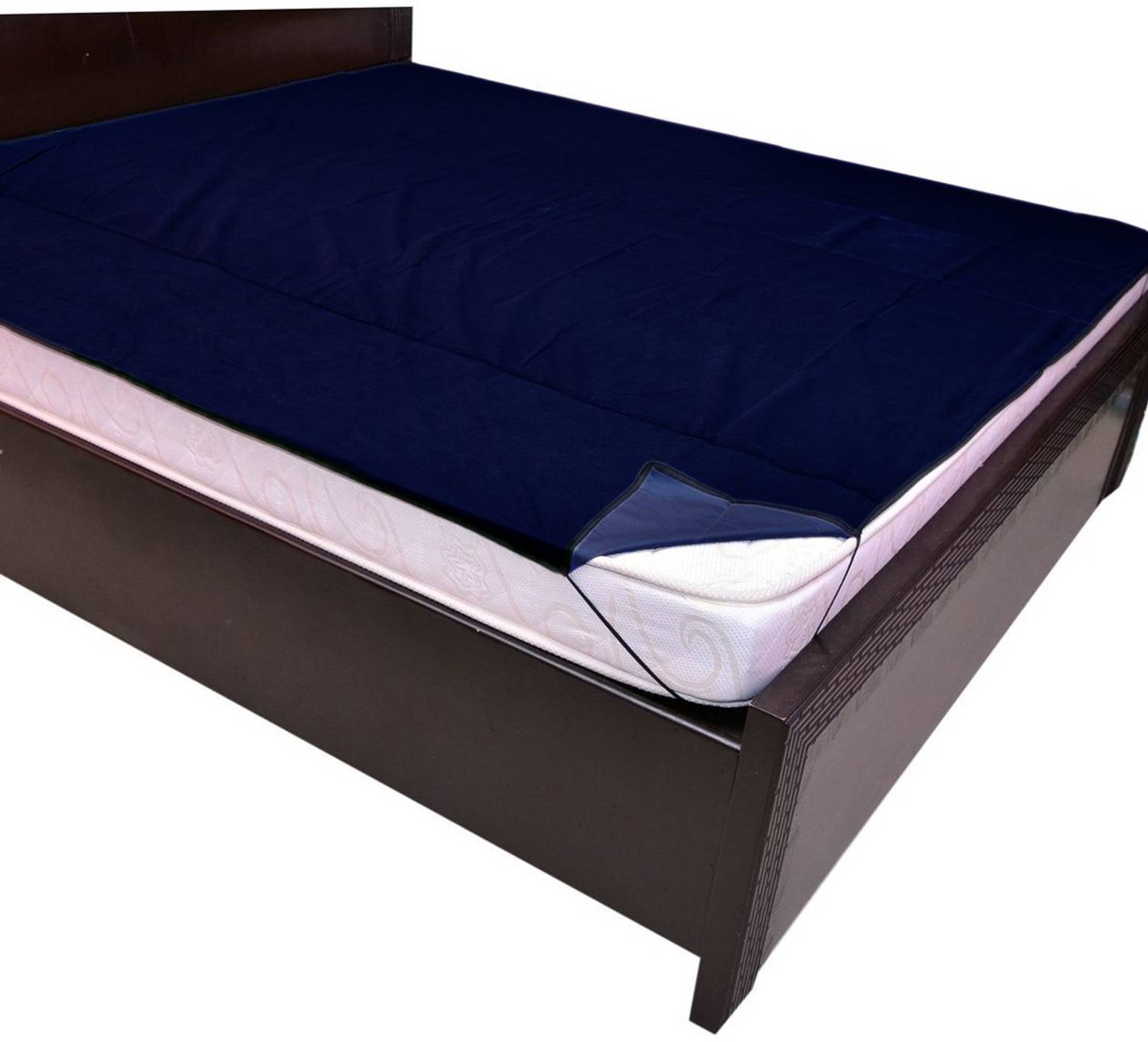 BLOSSOM King Size Elastic Strap Terry Cotton Waterproof Mattress Cover