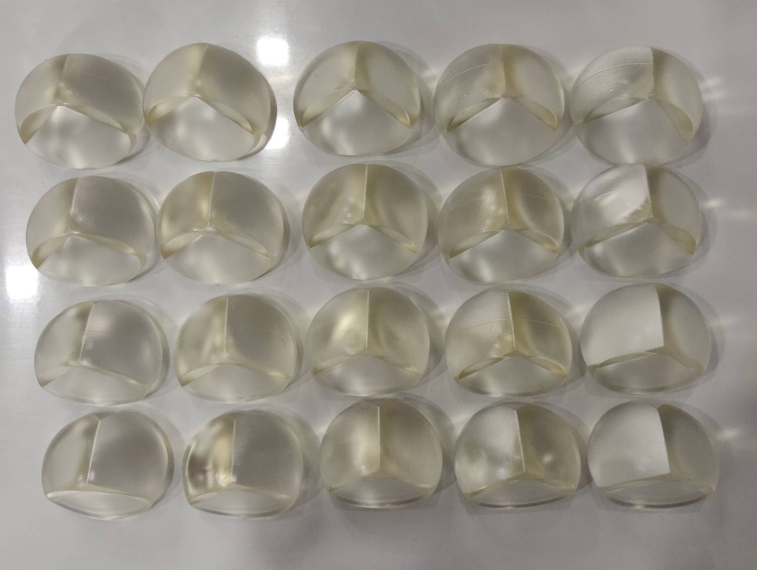 BabySafeHouse Transparent Corner Guards 20 piece for baby child safety protection from sharp edges and corners of furniture table with strong adhesive