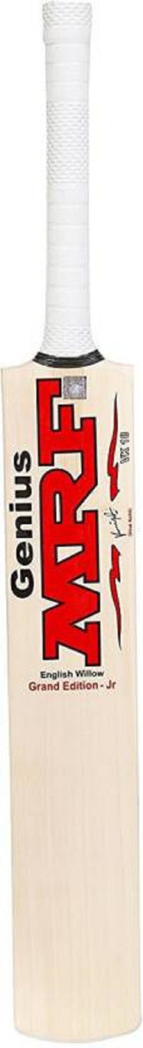 Image of MRF (SIZE-4) genius grand virat kohli signed Poplar Willow Cricket Bat For 10 - 12 Yrs