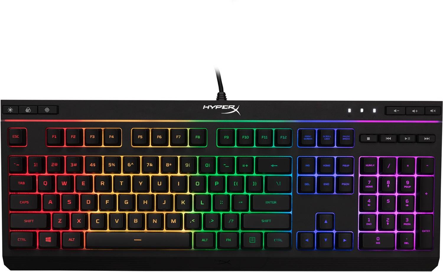 HyperX Alloy Core RGB (HX-KB5ME2-US) Membrane Wired USB Gaming Keyboard