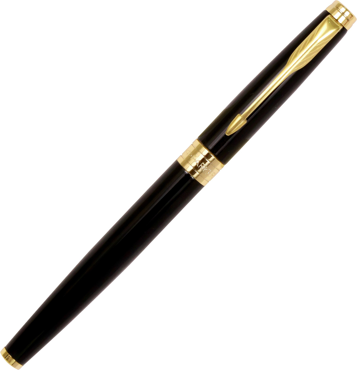 Image of PARKER Aster Laque Black Gold Trim Fountain Pen