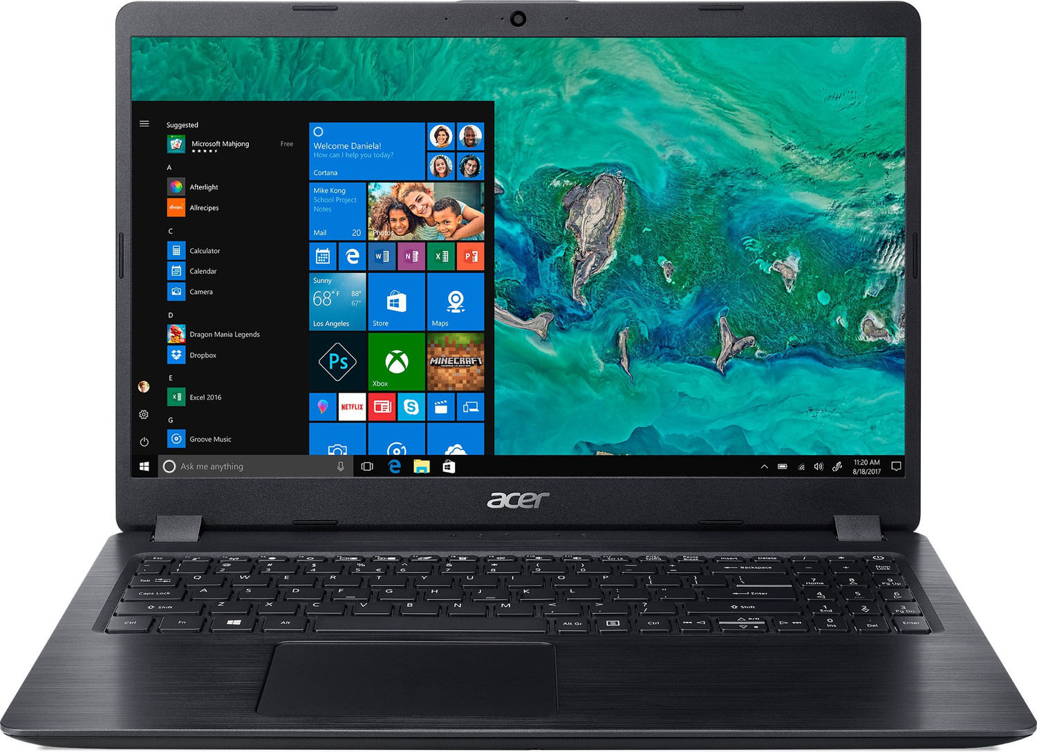 Image of Acer Aspire 5 Intel Core i5 8th Gen 8265U - (8 GB /1 TB HDD /Windows 10 Home /2 GB Graphics) A515-52G Laptop