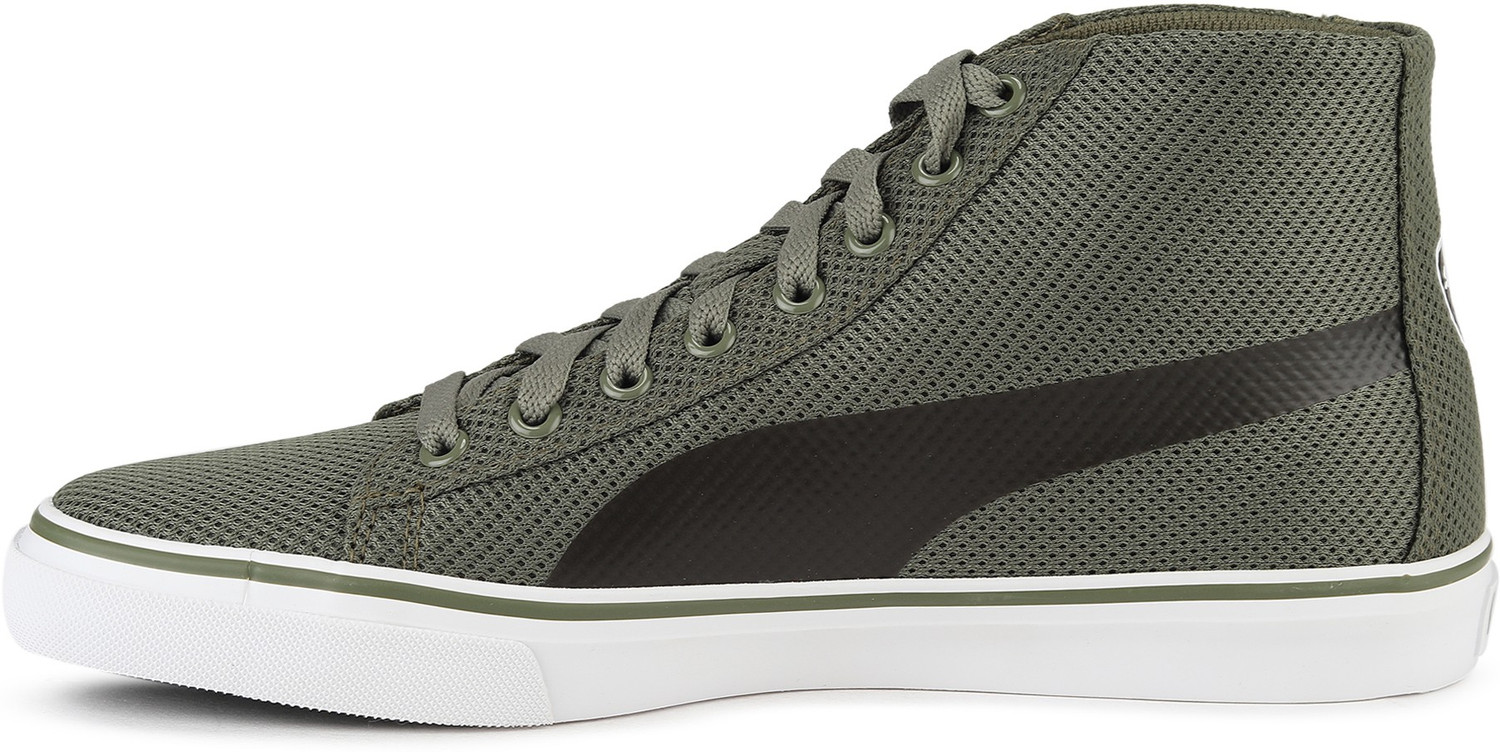 Image of PUMA Troop Mid Knit Sneakers For Men
