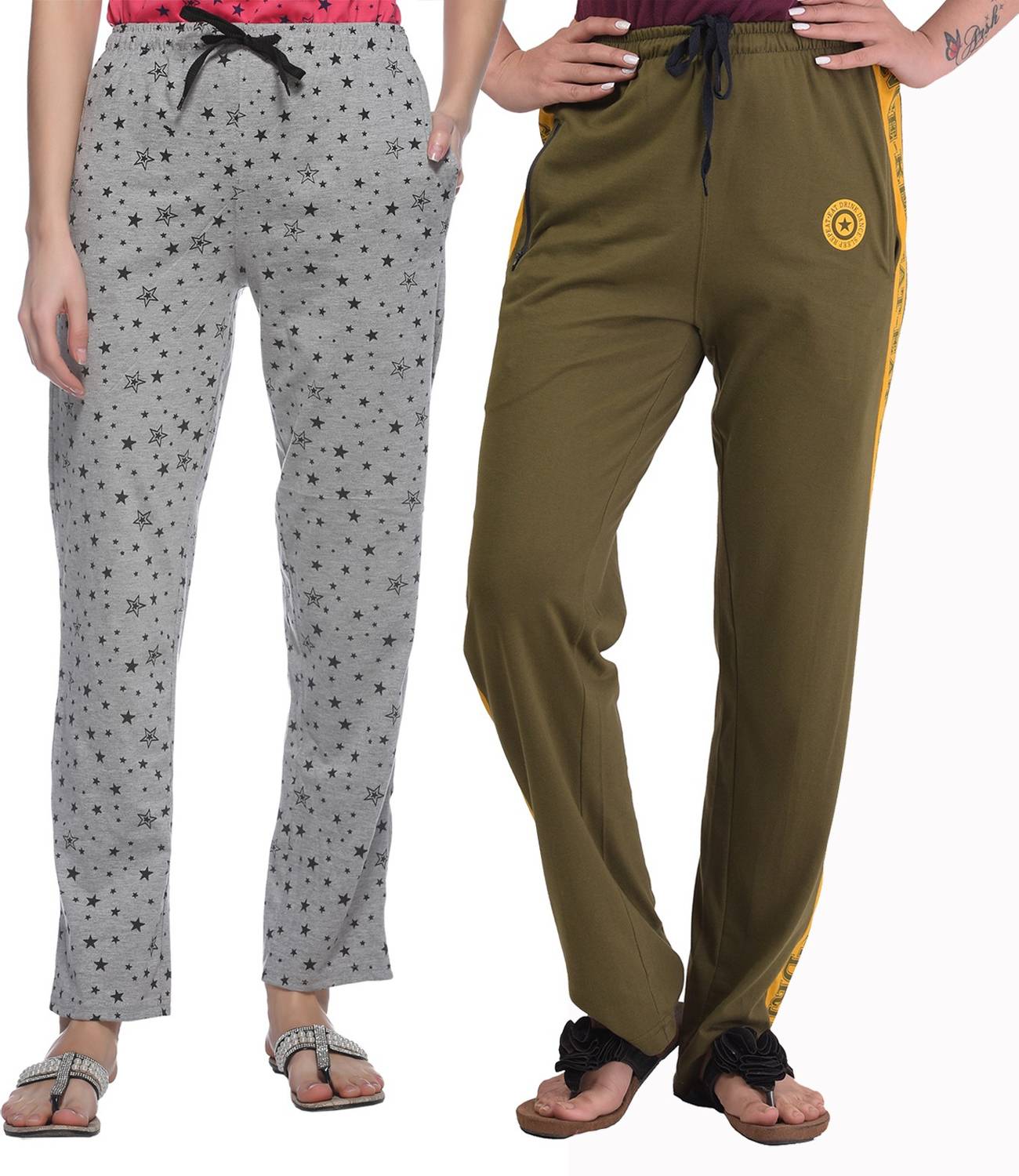 69GAL Printed Women Multicolor Track Pants