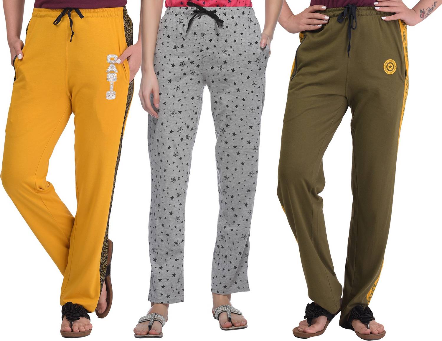 69GAL Printed Women Multicolor Track Pants