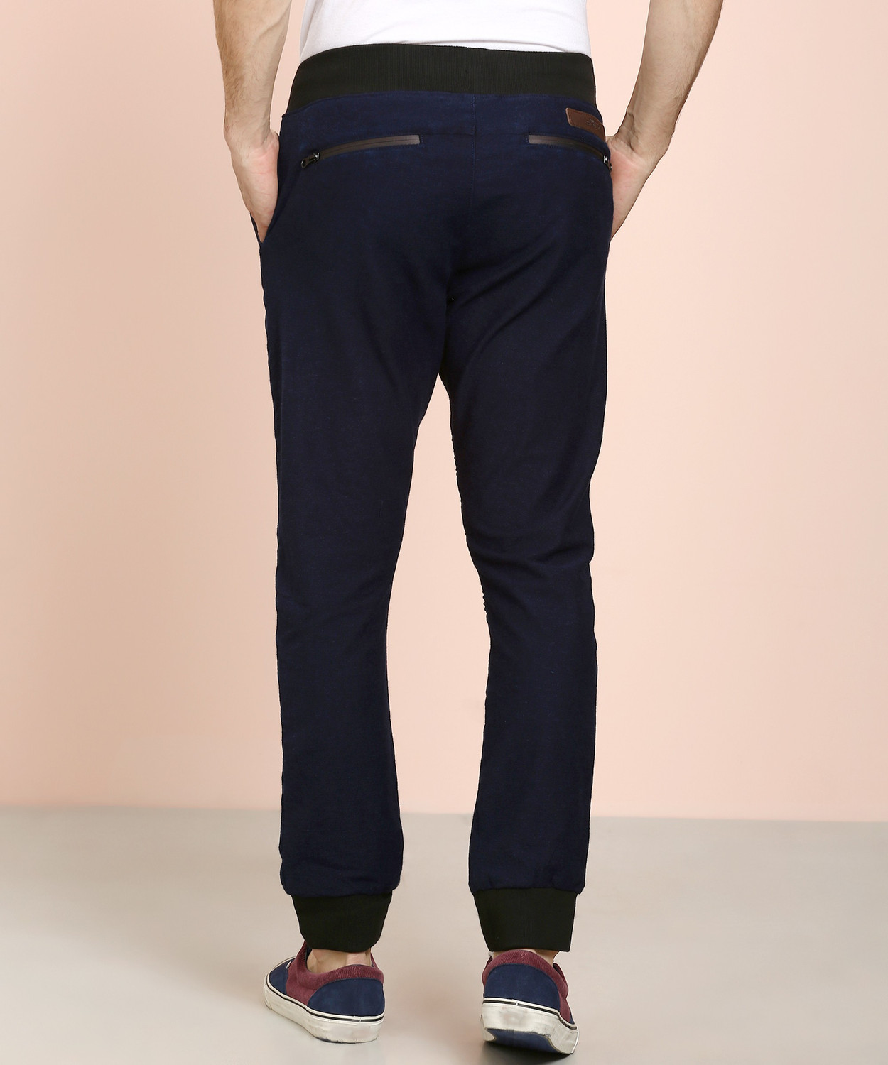 Image of United Colors of Benetton Regular Fit Men Dark Blue Trousers