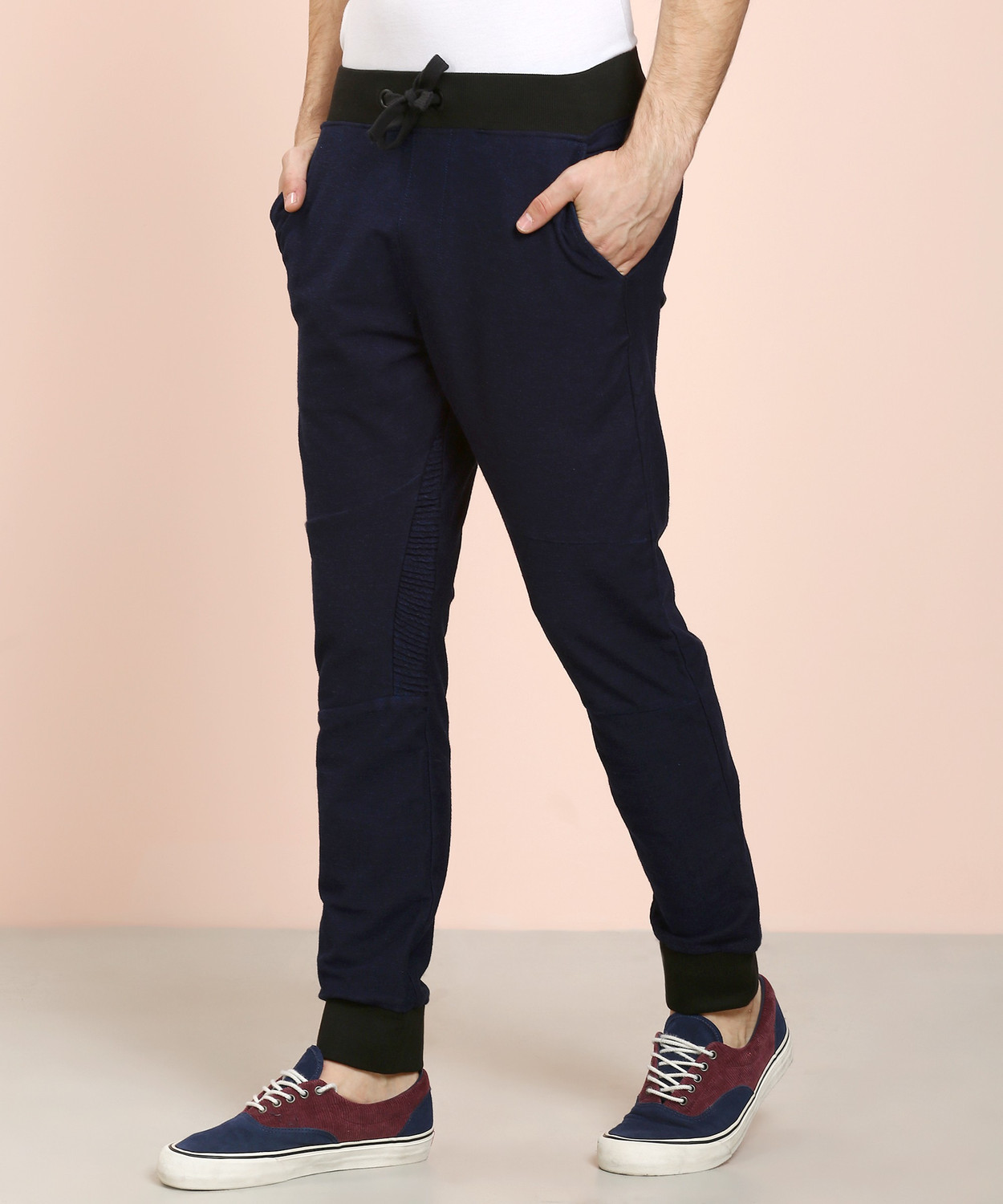 Image of United Colors of Benetton Regular Fit Men Dark Blue Trousers