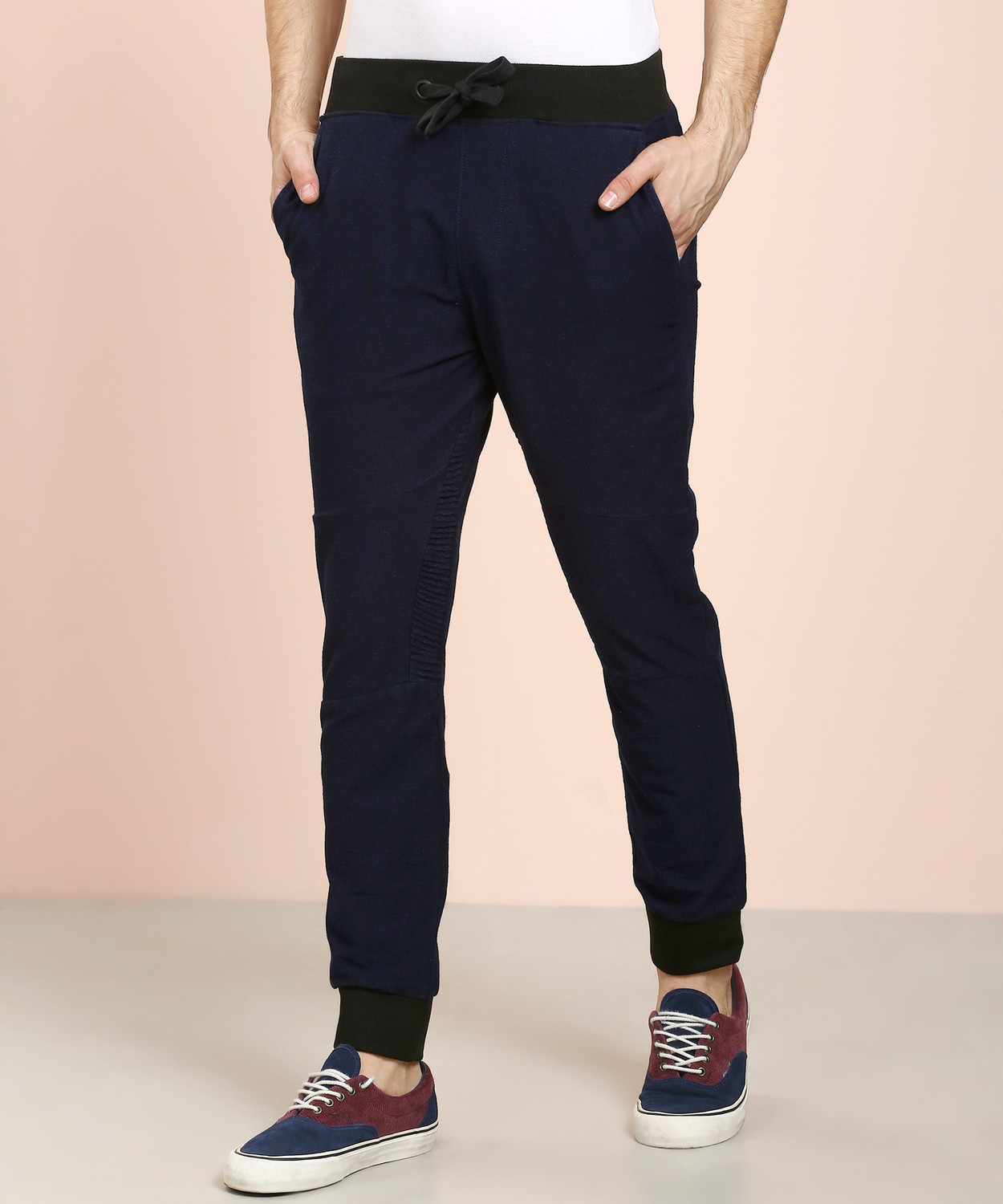 Image of United Colors of Benetton Regular Fit Men Dark Blue Trousers