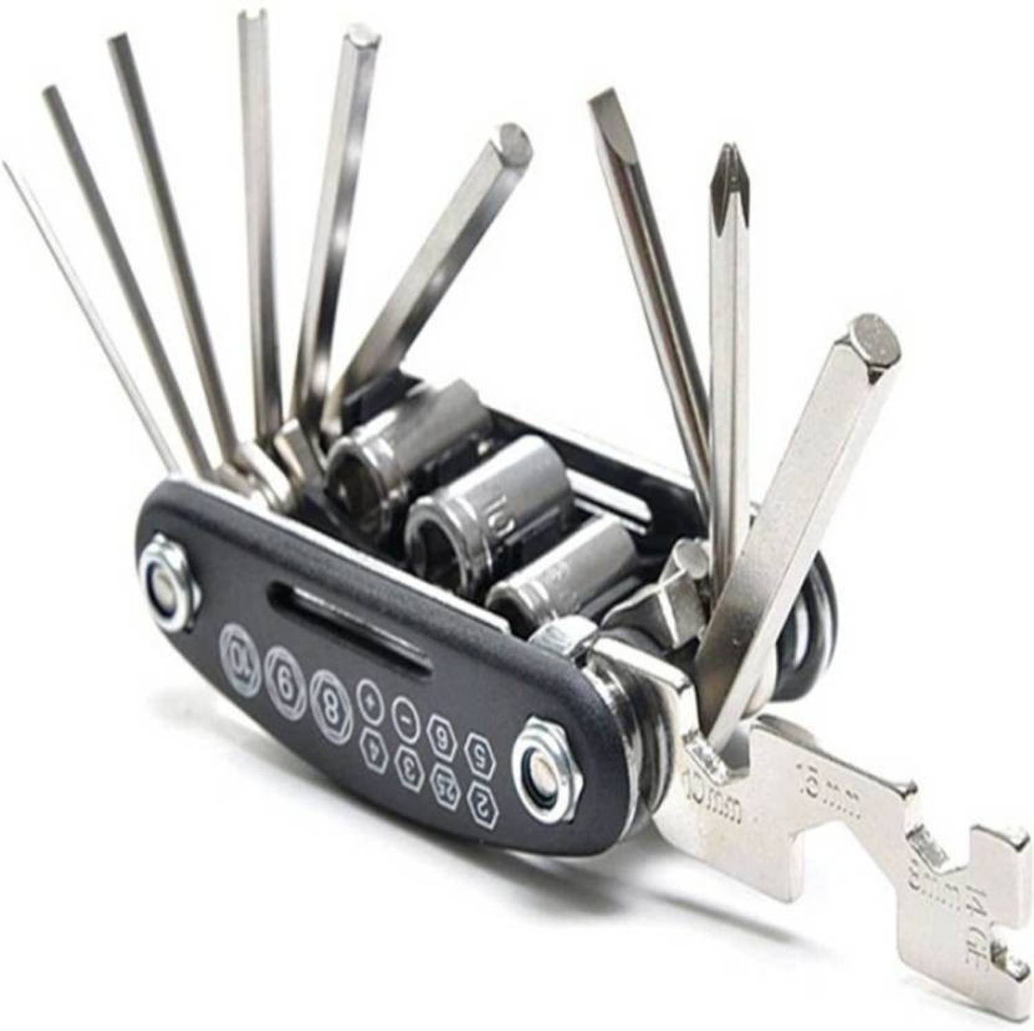 AlexVyan Multi Purpose Bicycle Repair Tool Kit Allen Key Cycling 15 IN 1 Tool Kit Cycling Cycling Cycle Tool Kit