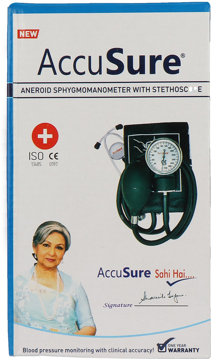 Image of AccuSure Aneroid Sphygmomanometer With Stethoscope Bp Monitor