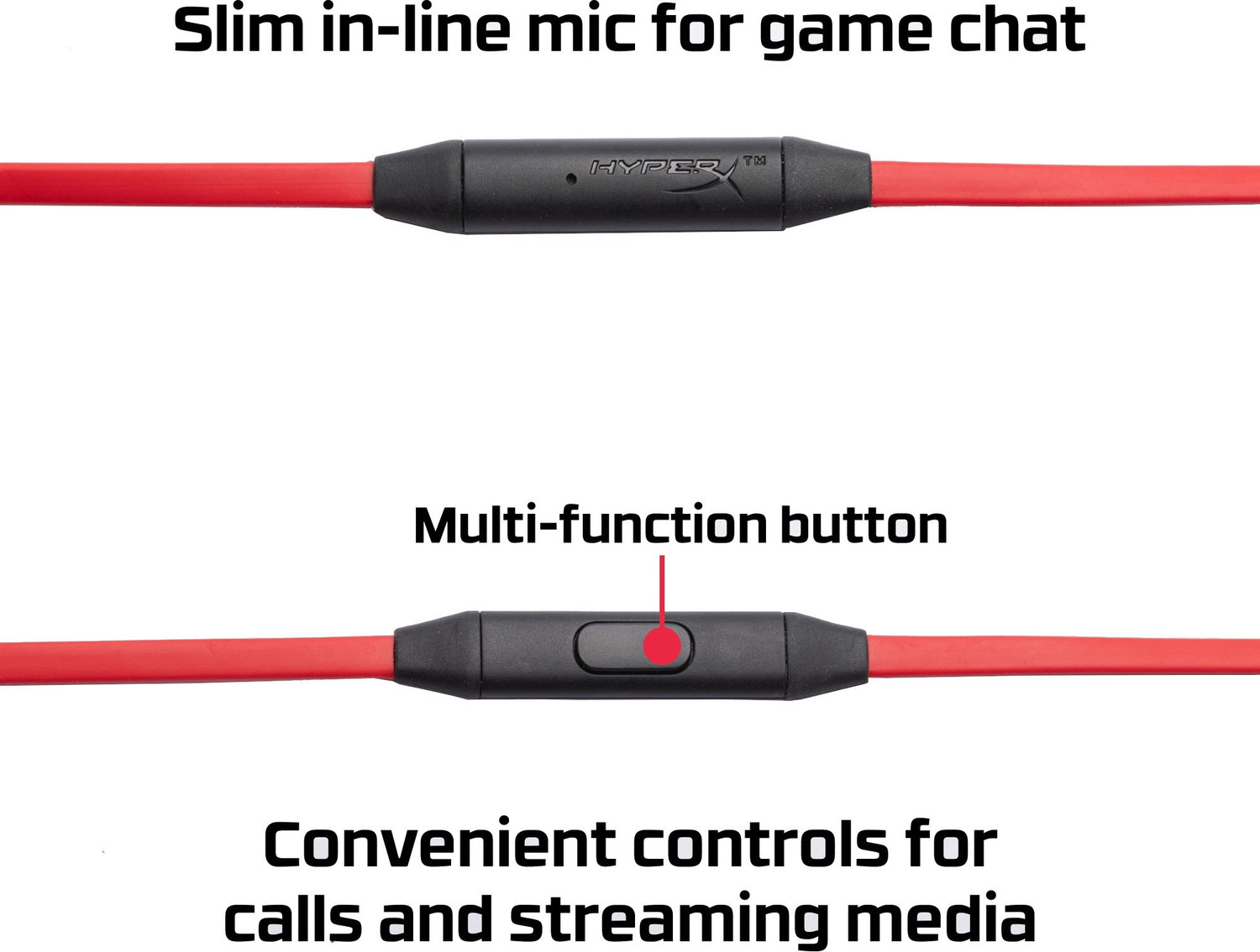Image of HyperX Cloud Earbud for Nintendo Switch and Mobile Gaming (HX-HSCEB-RD) Wired