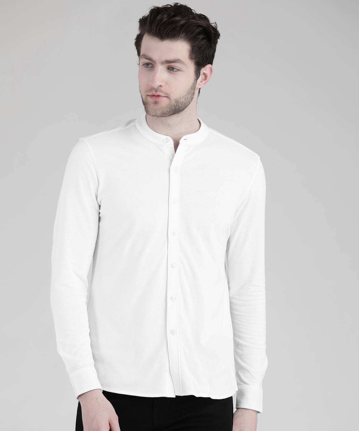Arrow Sport Men Solid Casual White Shirt