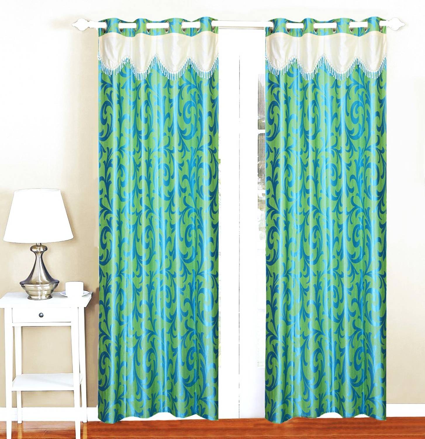 Alemah 200 cm (7 ft) Door Polyester Blackout Curtain (Pack Of 2)