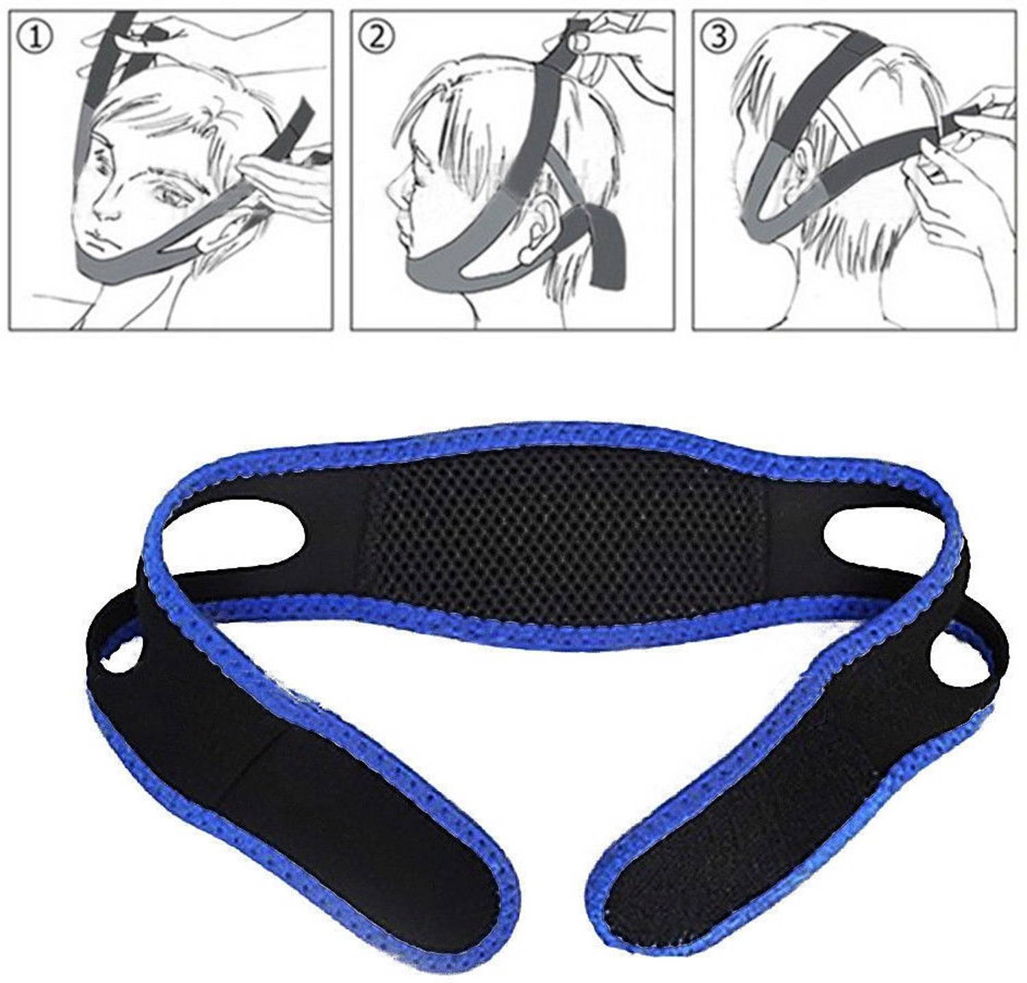 AlexVyan Style Quality Premium Green or Blue Anti Snore Chin Strap - Best Health Care Stop Snoring Chin Strap, Sleep Now Snore Solutions Device - Snore Stopper Relief Guard - Sleep Aid Jaw Strap Reduces Snoring - Allows a Restful Night's Sleep - Comfortably Prevents Snoring Anti-snoring Device Anti-snoring Device