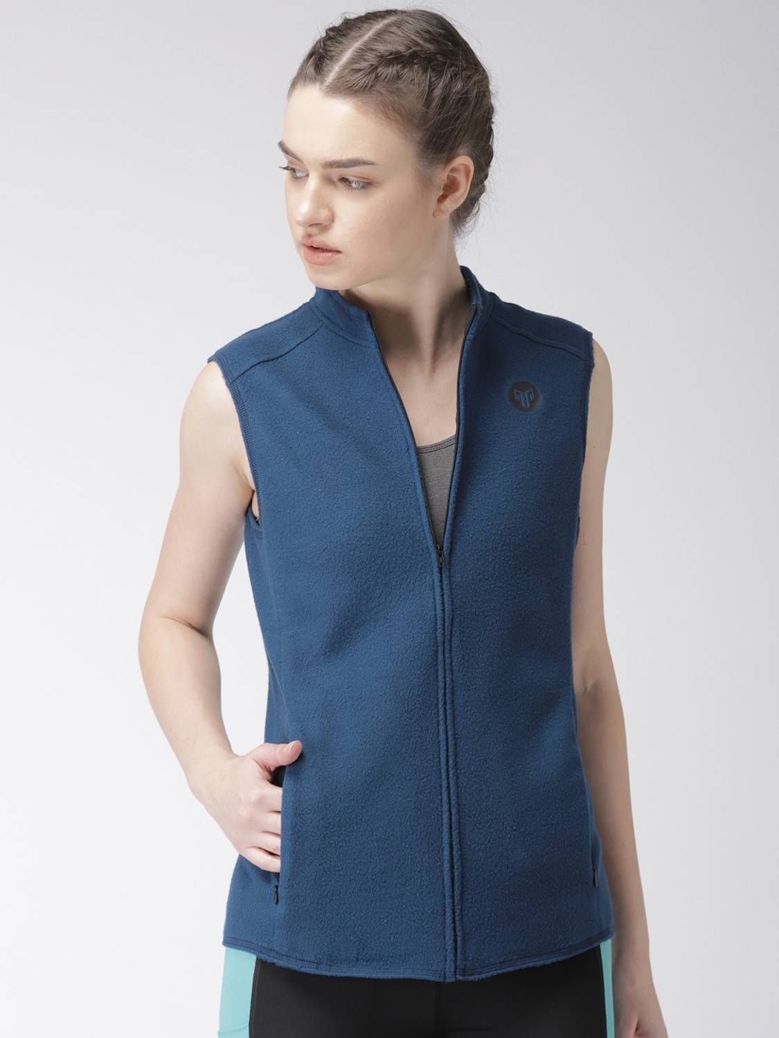 2GO Sleeveless Solid Women Jacket