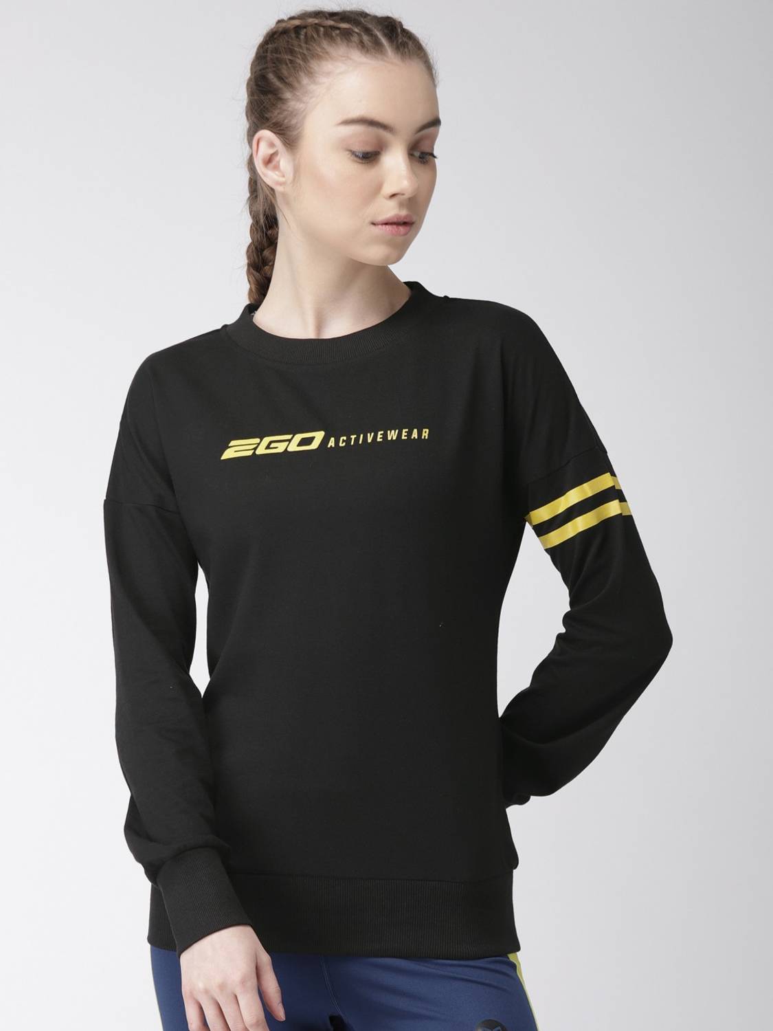 2GO Full Sleeve Solid Women Sweatshirt