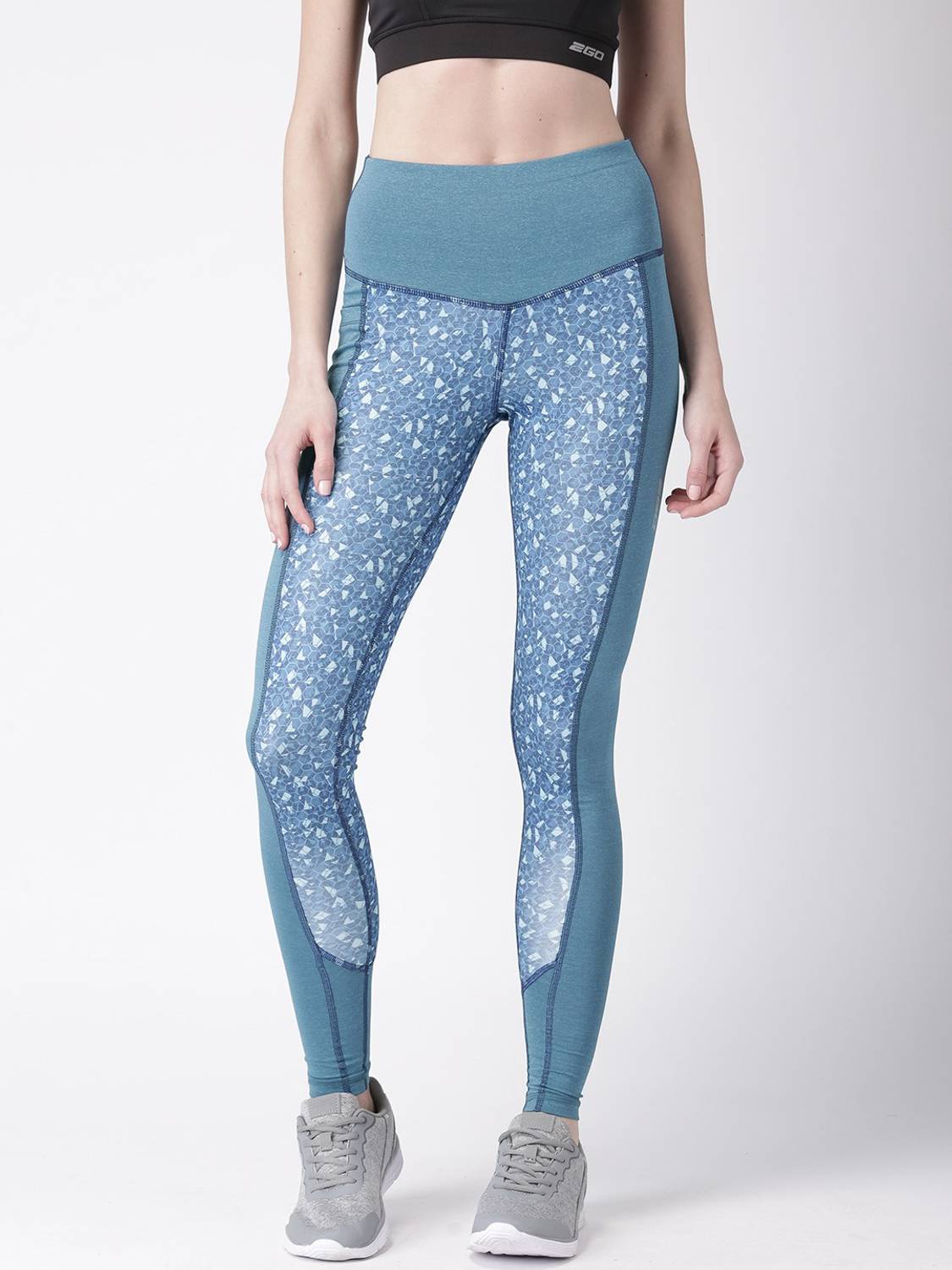 2GO Printed Women Blue Tights