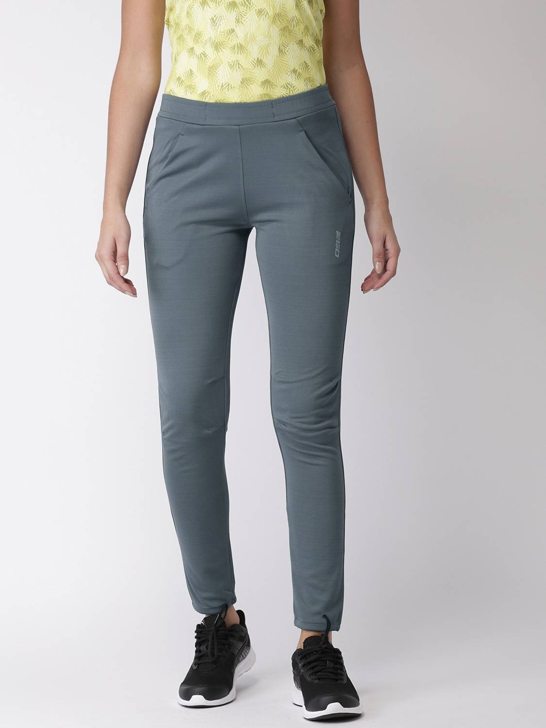 2GO Solid Women Grey Track Pants