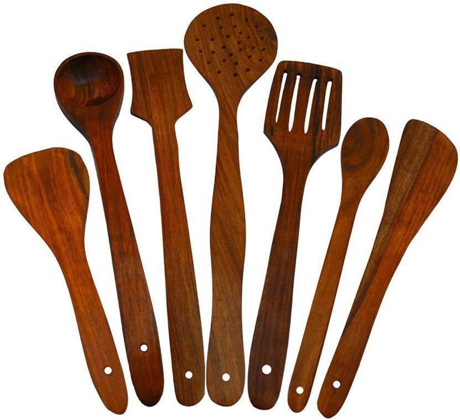 Aafiya handicrafts Af0245 Wood Serving Spoon Set