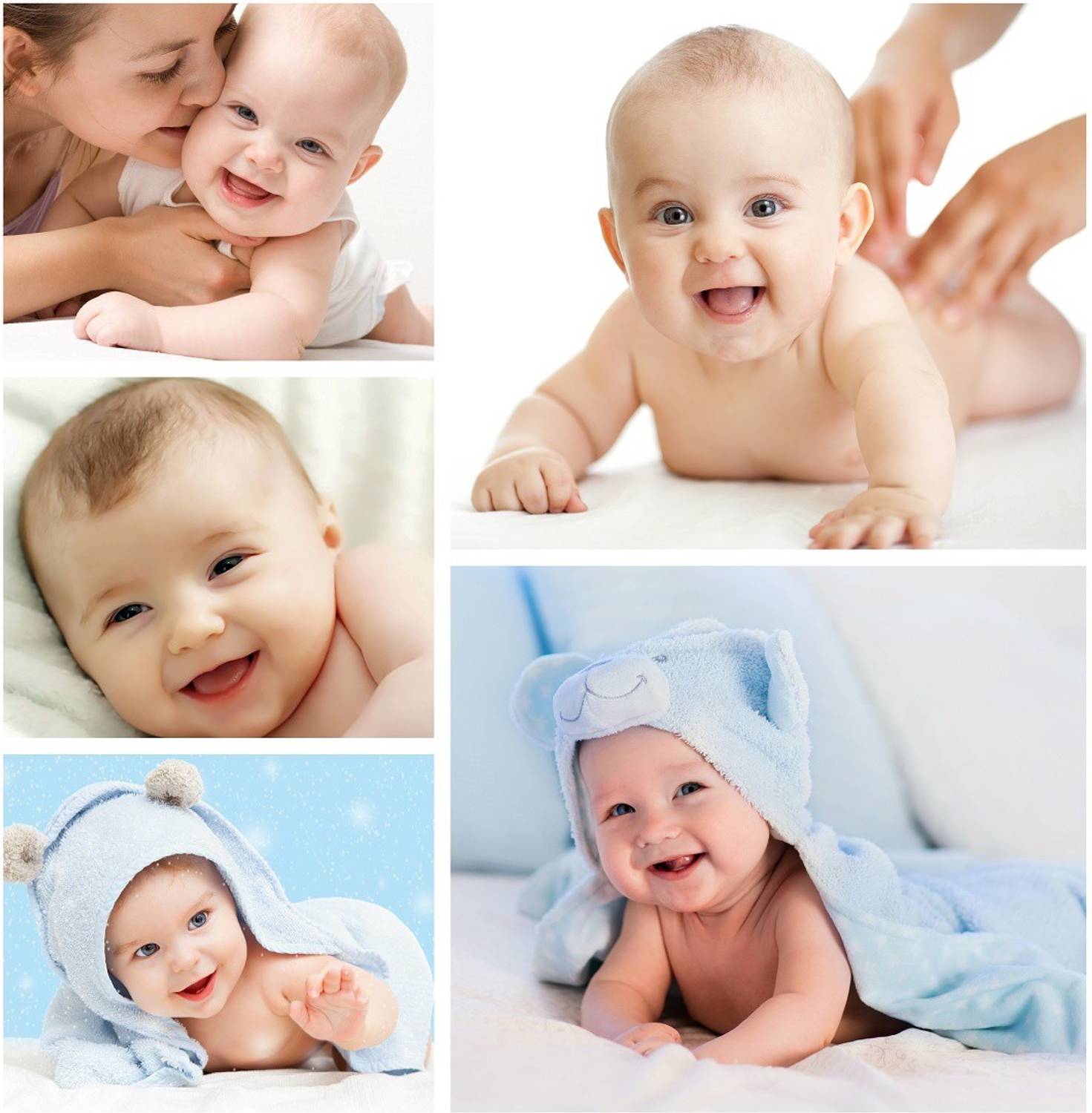 Set of 5 Cute Baby Combo Posters | Smiling Baby Poster | Poster
