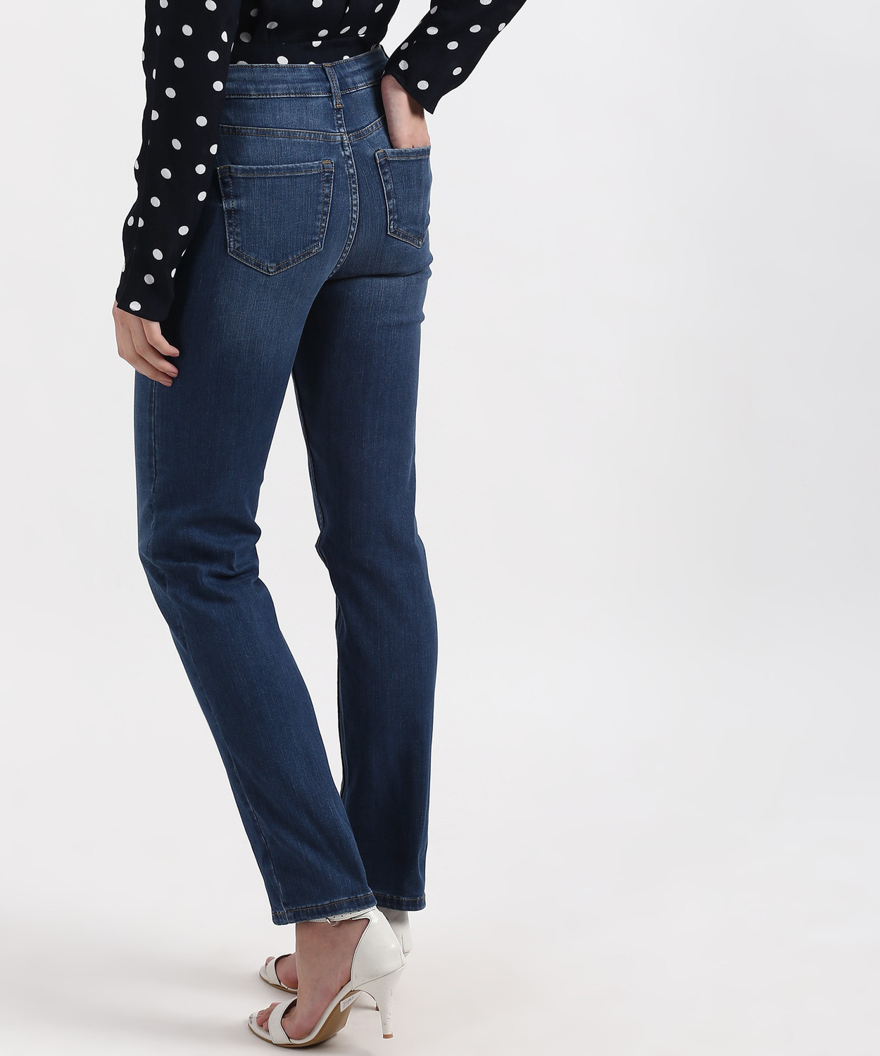 Image of MARKS & SPENCER Regular Women Blue Jeans