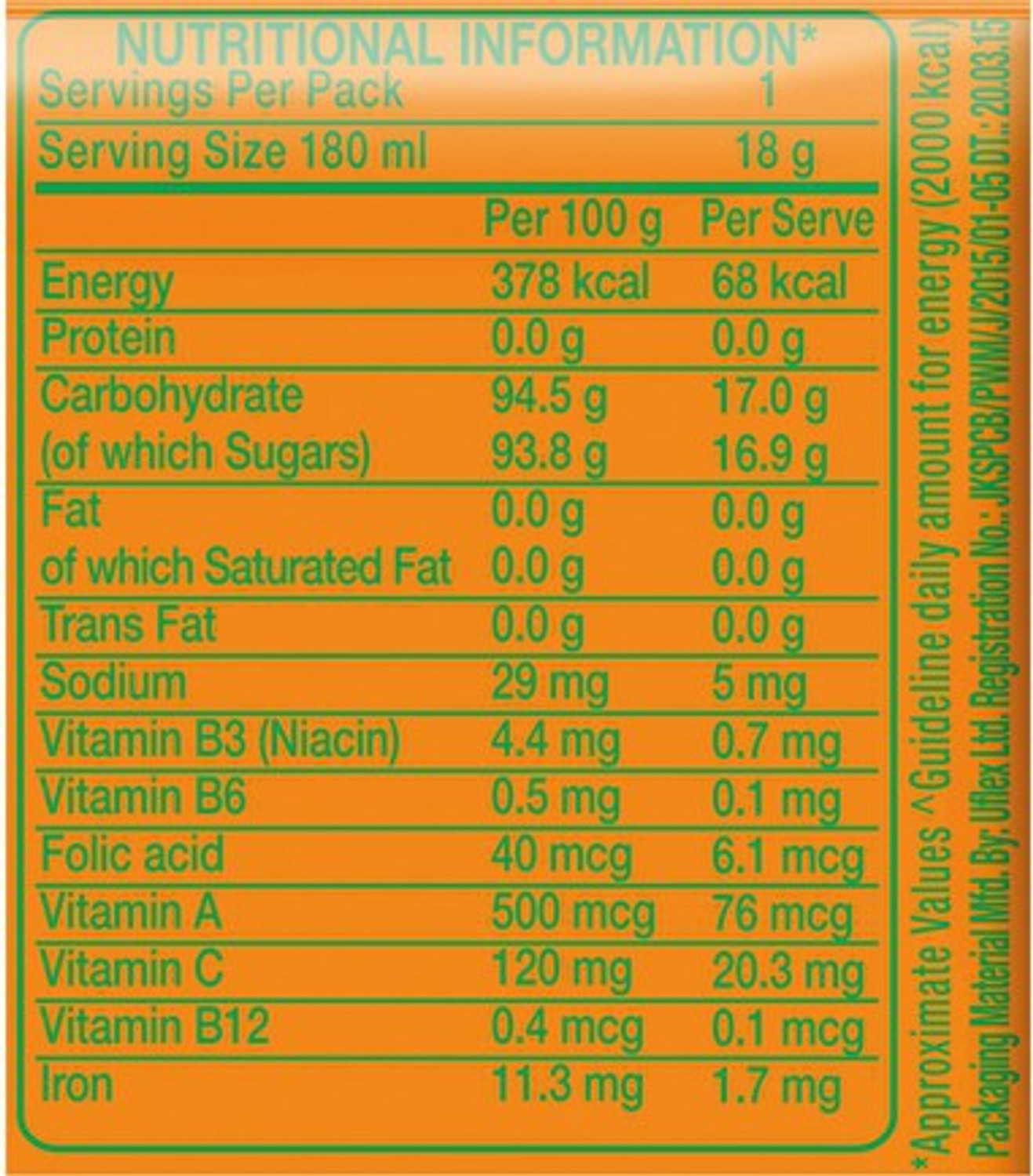 Image of TANG Orange Instant Drink Mix