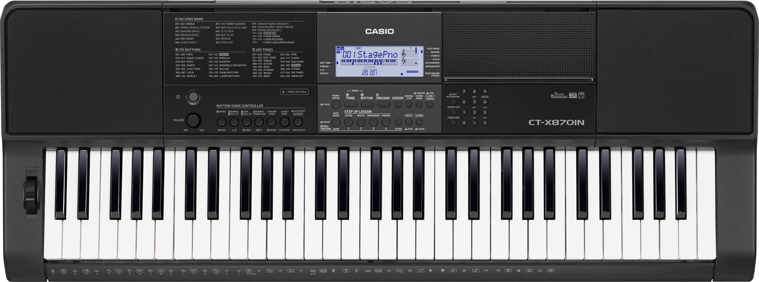 Image of CASIO CT-X870IN + Black Carry Case Digital Portable Keyboard