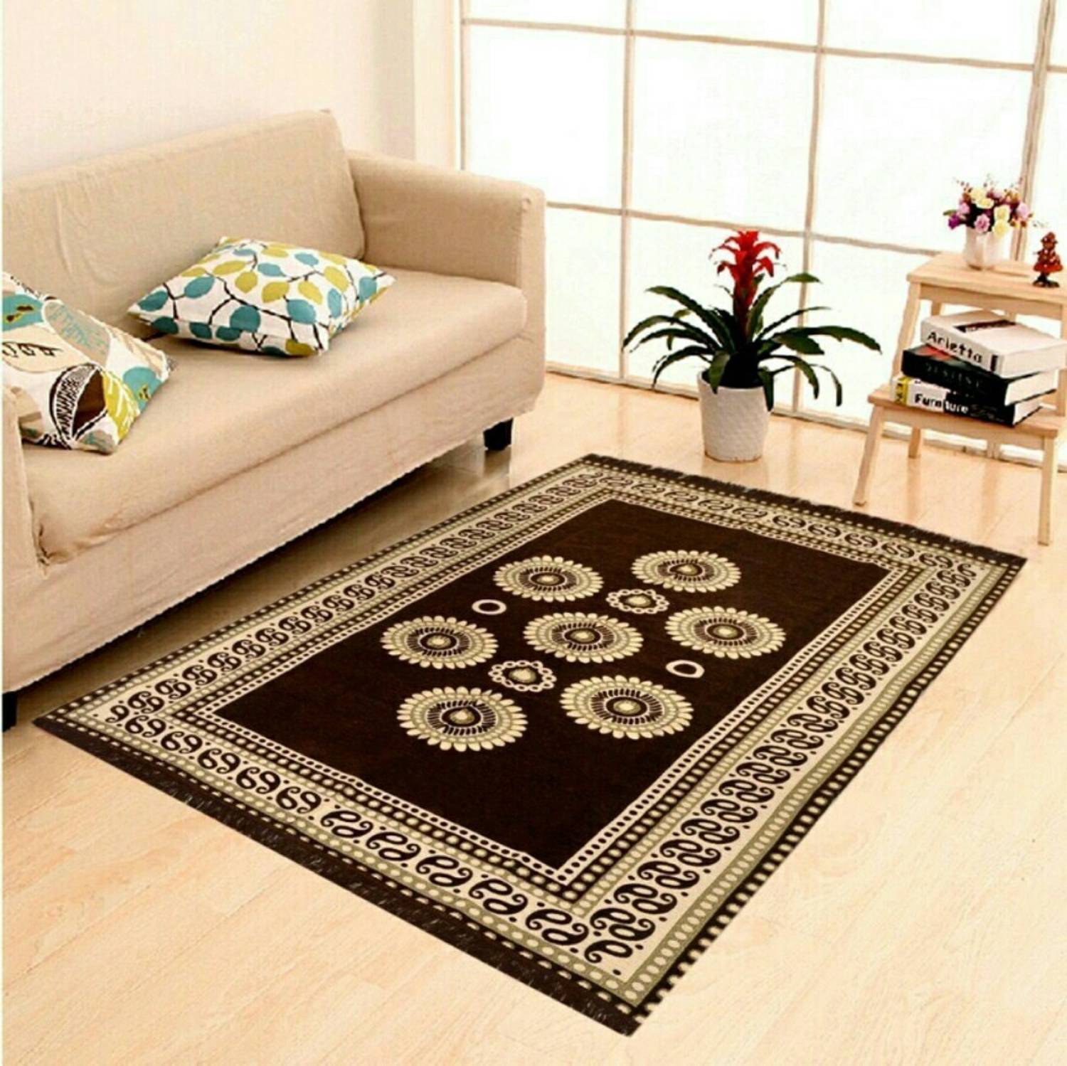 Bhoriaprints 4 ft  X 183 cm Cotton Carpet