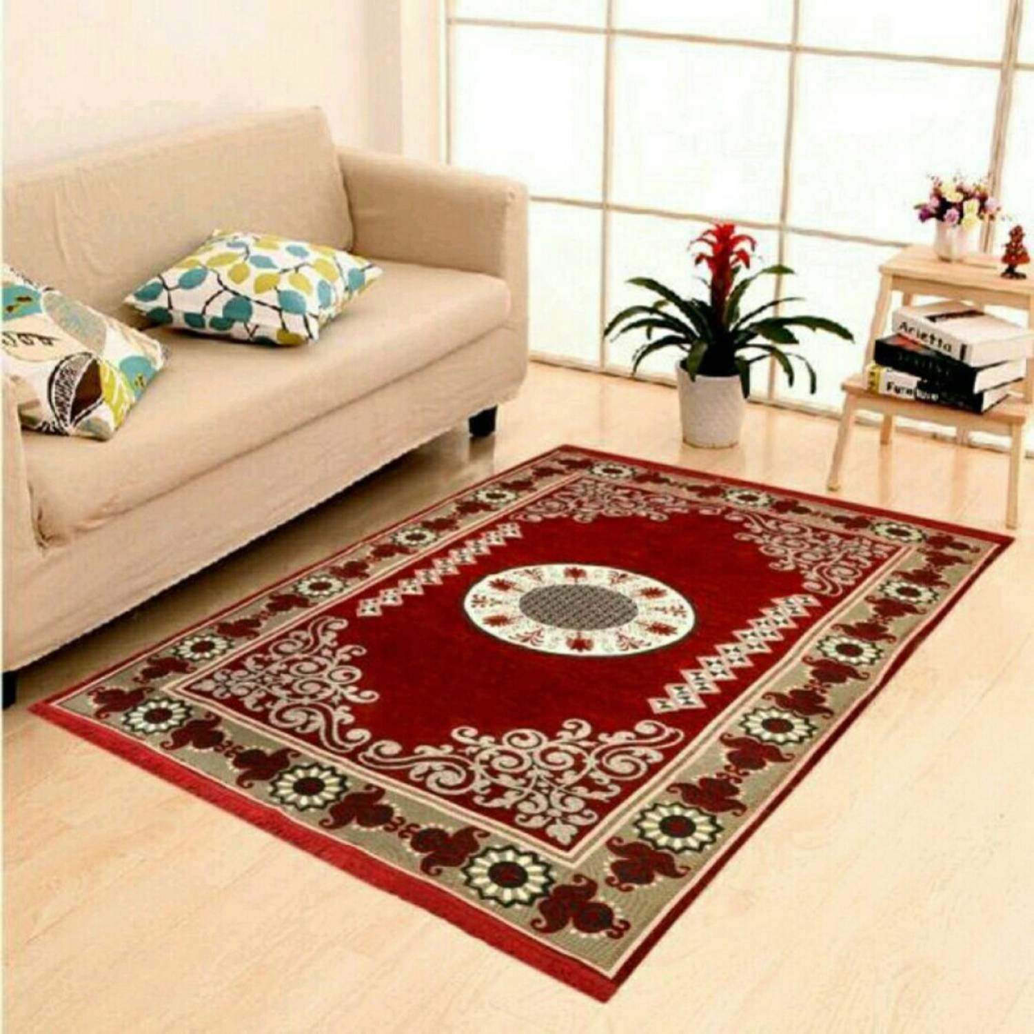 Bhoriaprints 4 ft  X 183 cm Cotton Carpet