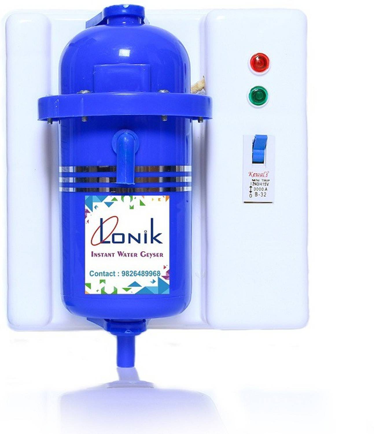 Lonik 1 L Instant Water Geyser (LTPL-1050-MCB, Multicolor) (Multi
