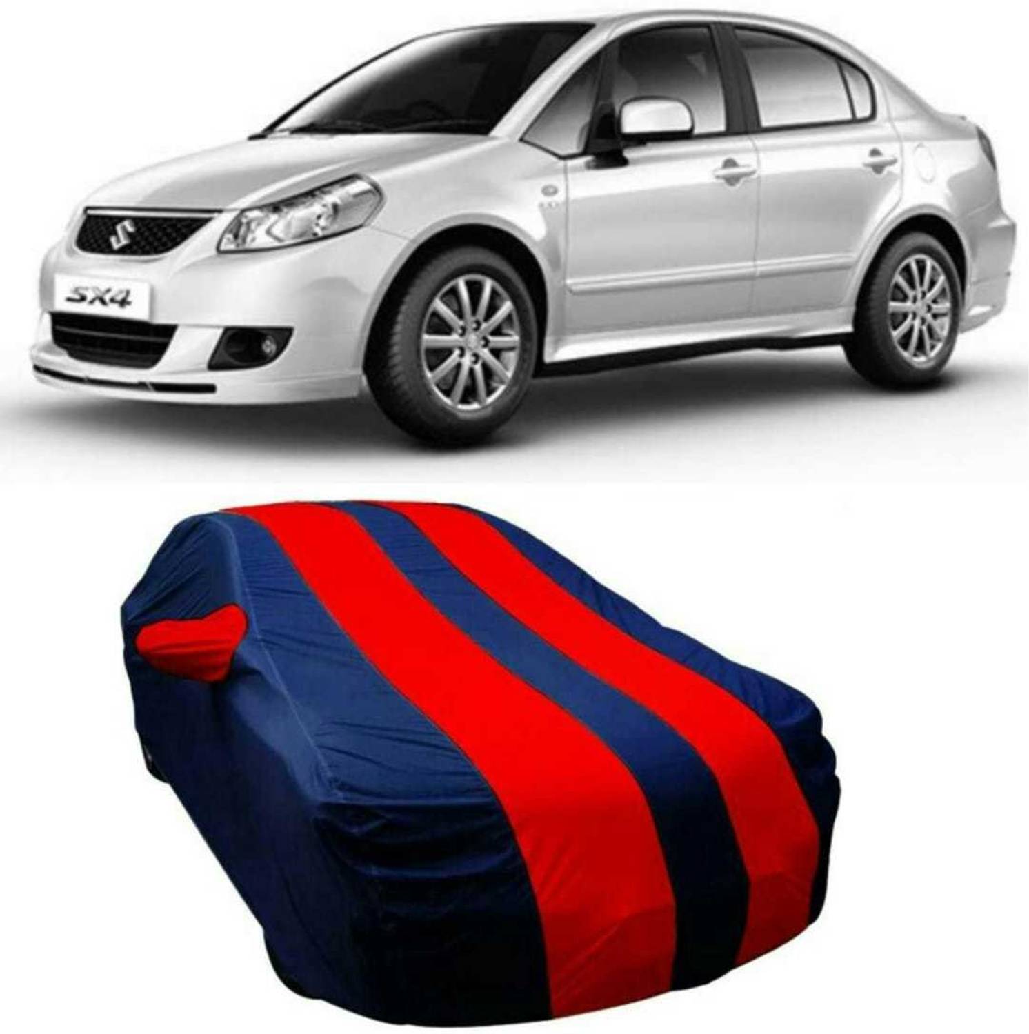 AUCTIMO Car Cover For Maruti Suzuki SX4 (With Mirror Pockets)