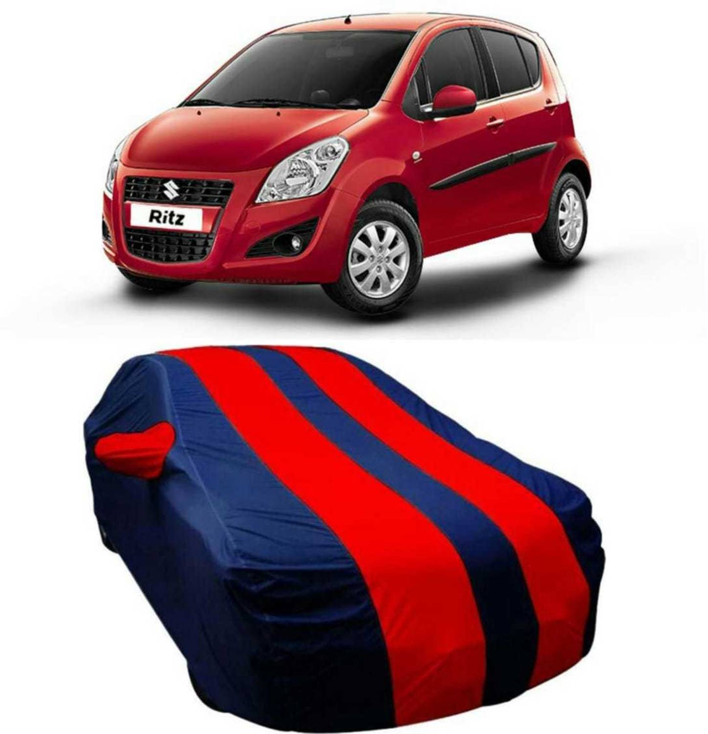 AUCTIMO Car Cover For Hyundai Grand i10 (With Mirror Pockets)