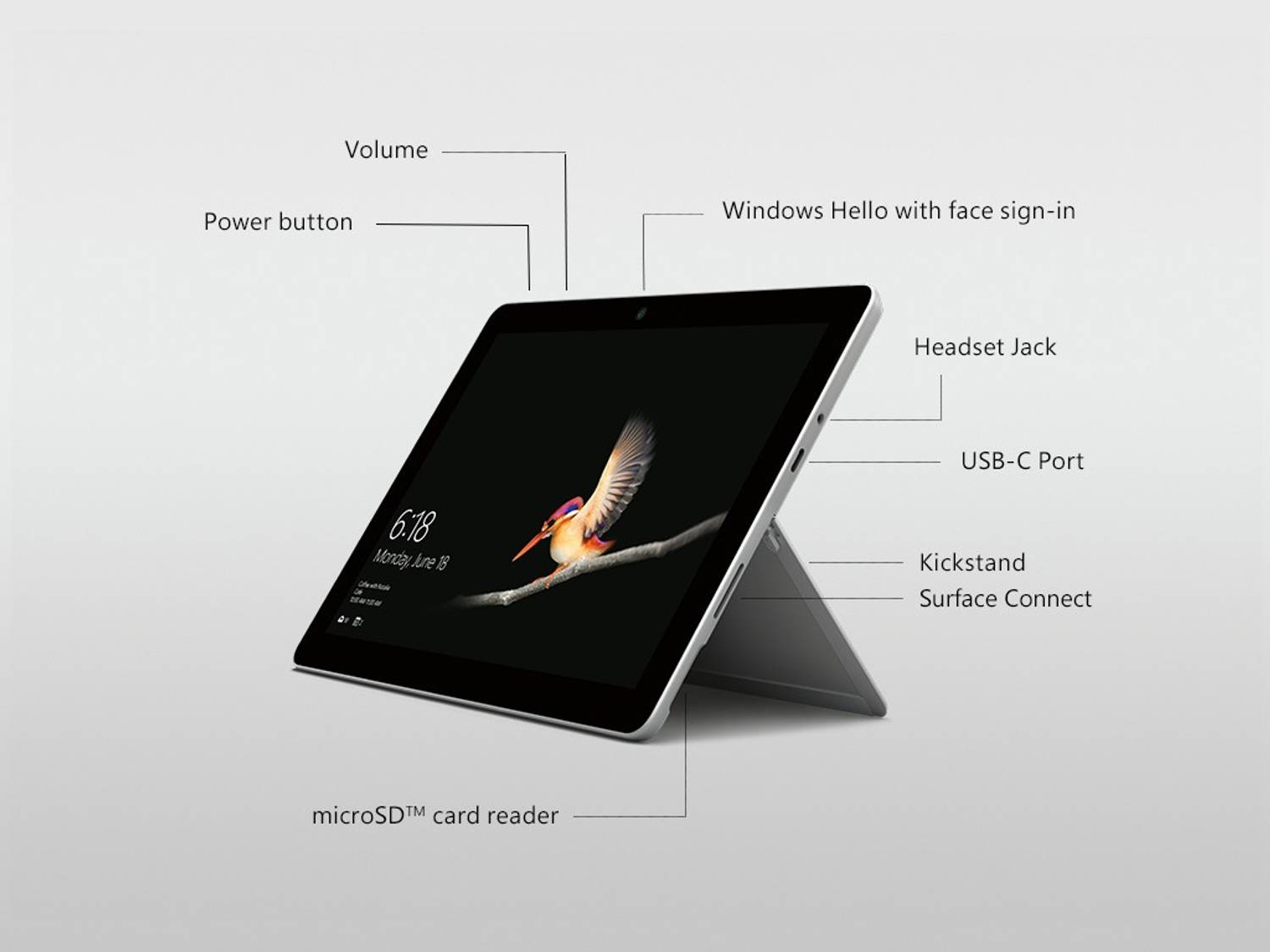 MICROSOFT Surface Go Intel Pentium Gold 4415Y - (8 GB/128 GB SSD