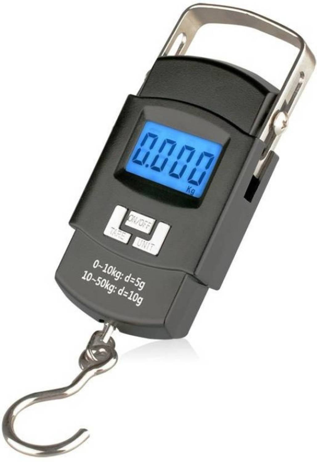 3 Angles hanging 50 kg portable kitchen weight scale Weighing Scale (Black) Weighing Scale