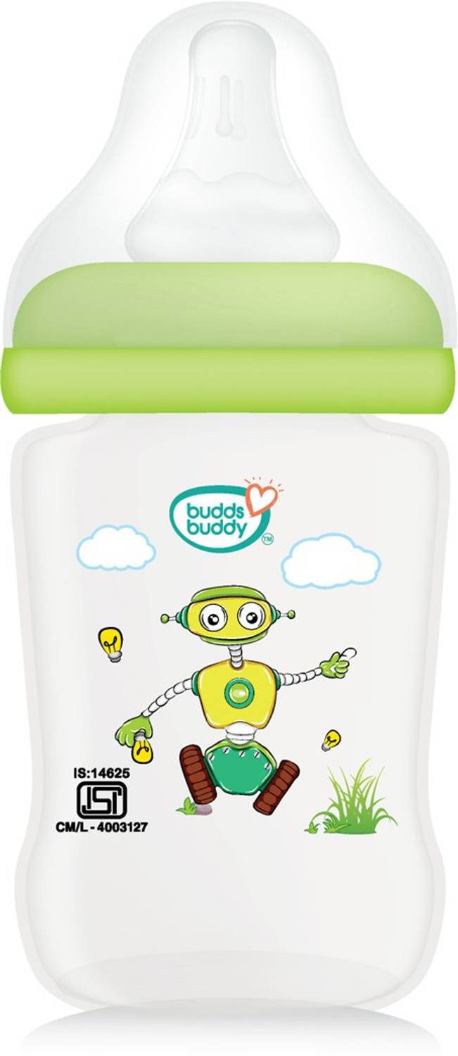 Buddsbuddy Premium Feeding bottle regular 4oz/125ml BB7050 green - 125 ml