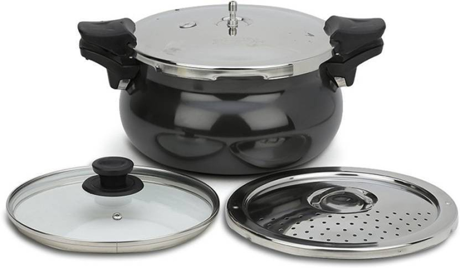Image of Pigeon All In One Super Cooker 5 L Outer Lid Induction Bottom Pressure Cooker