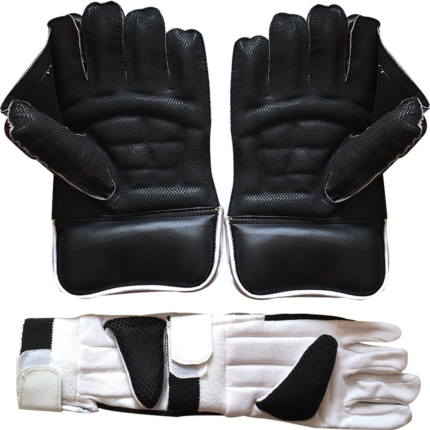 Image of IBEX Regular Wicket Keeping Gloves Combo Black With Inner Gloves Wicket Keeping Gloves