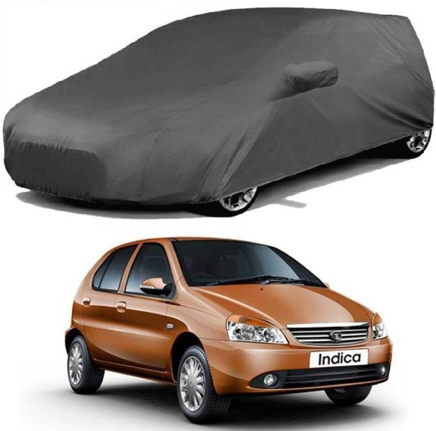 ANLOPE Car Cover For Tata Indica V2 (With Mirror Pockets)